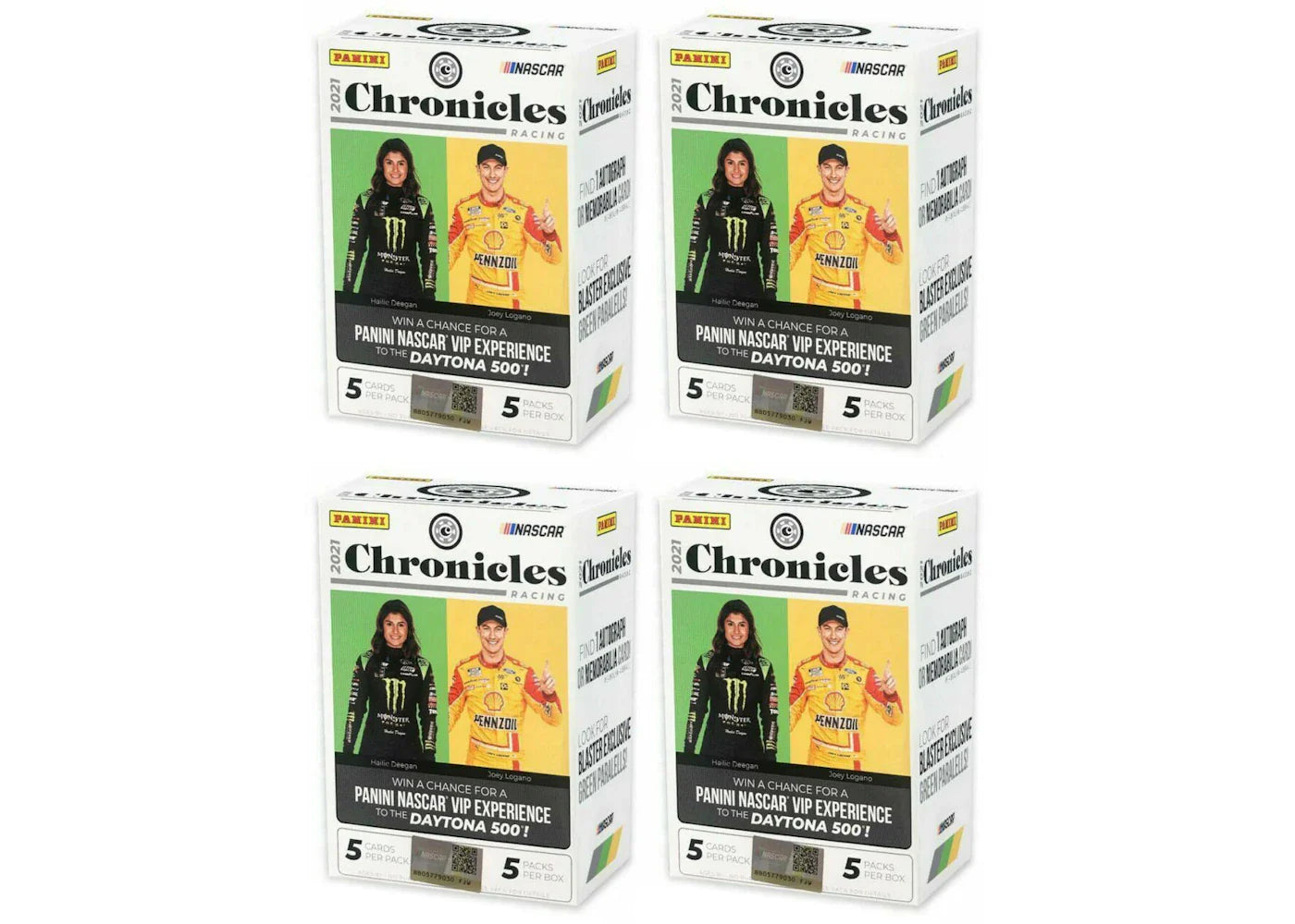 2021 Panini Chronicles NASCAR Racing Blaster Box 4x Lot