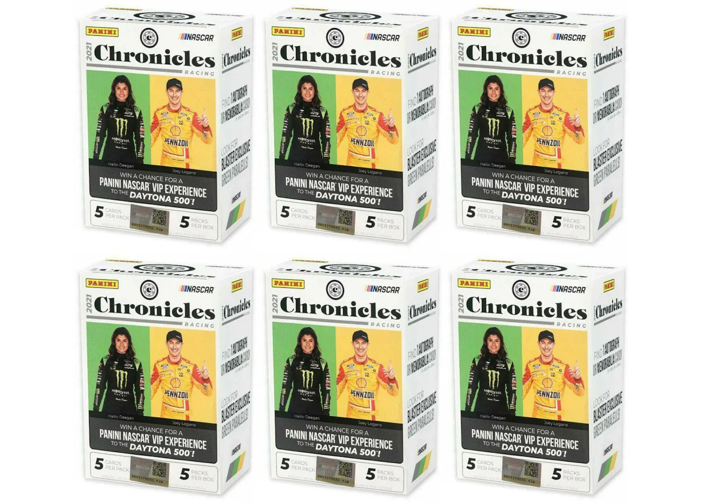 2021 Panini Chronicles NASCAR Racing Blaster Box 6x Lot