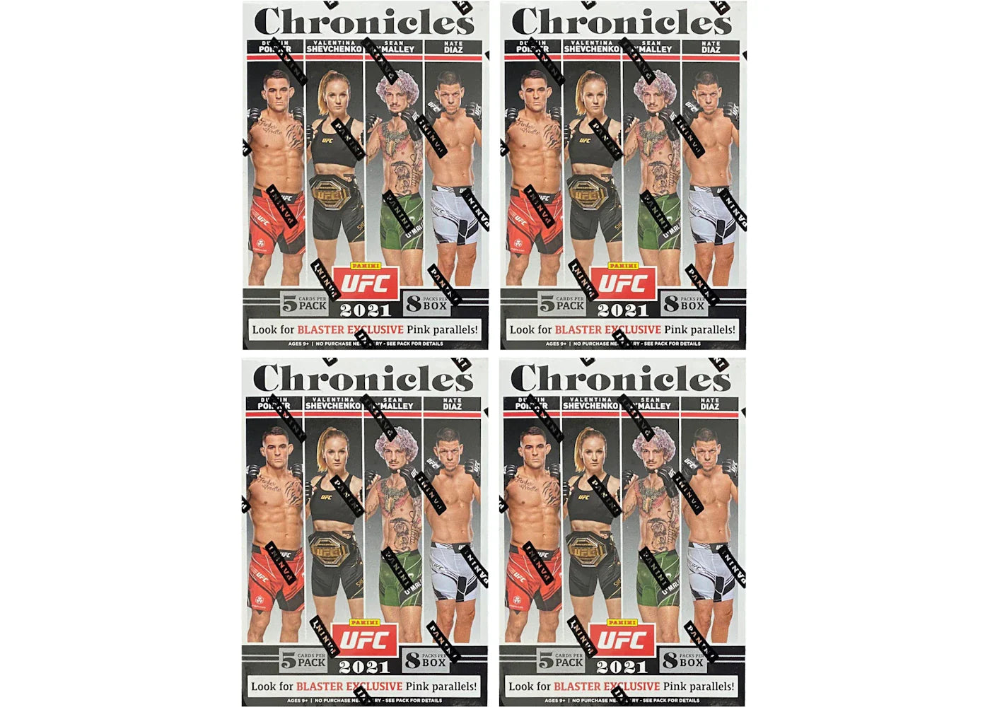 2021 Panini Chronicles UFC Blaster Box 4x Lot