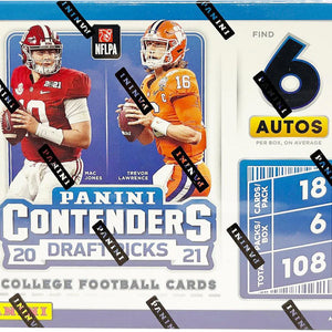2021 Panini Contenders Draft Picks College Football 1st Off The Line Hobby Box