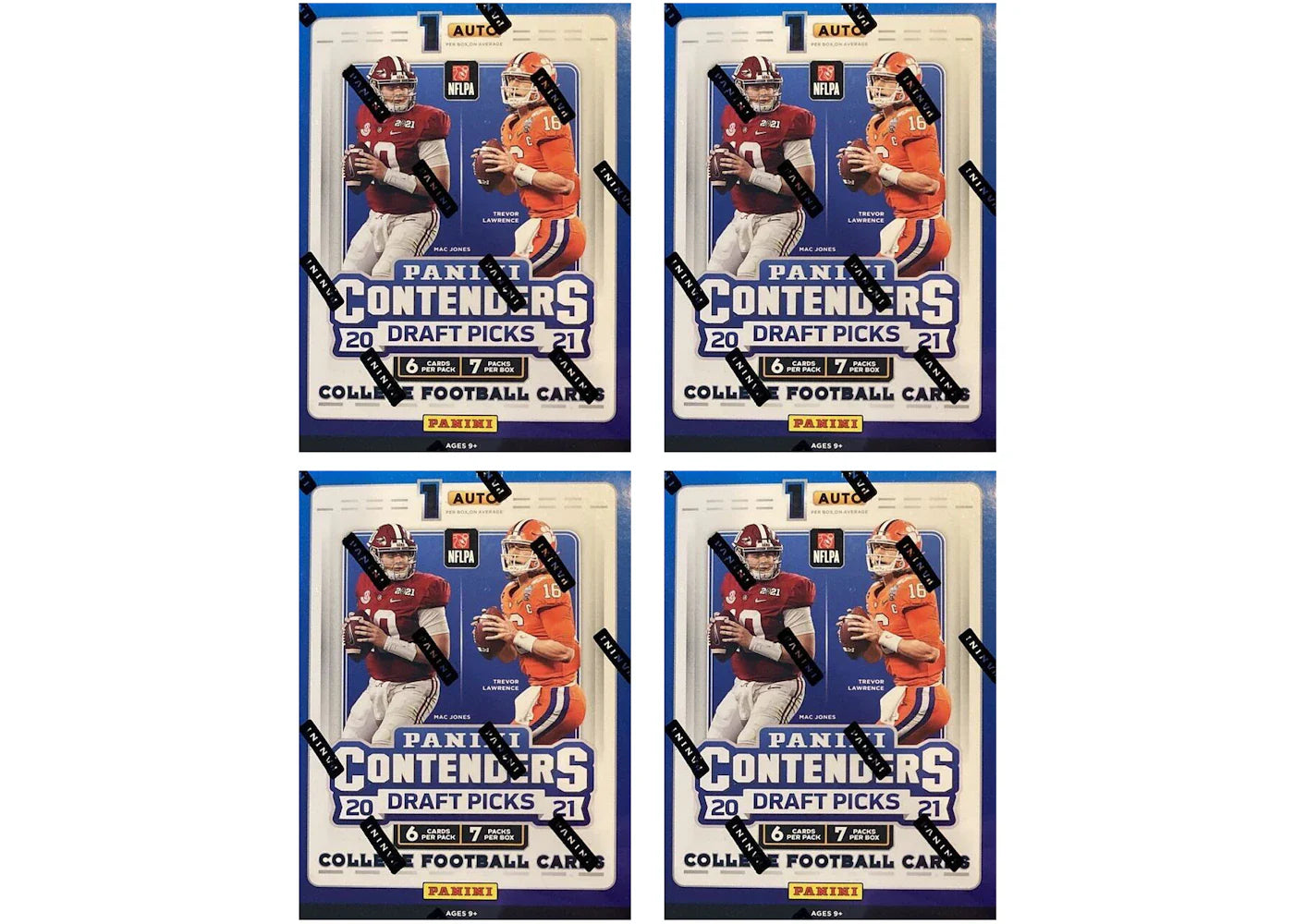 2021 Panini Contenders Draft Picks Football Blaster Box 4x Lot