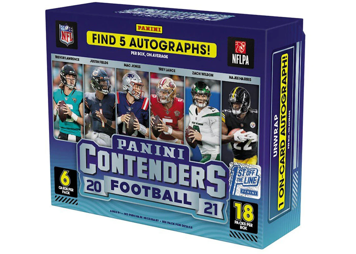 2021 Panini Contenders Football 1st Off The Line Box