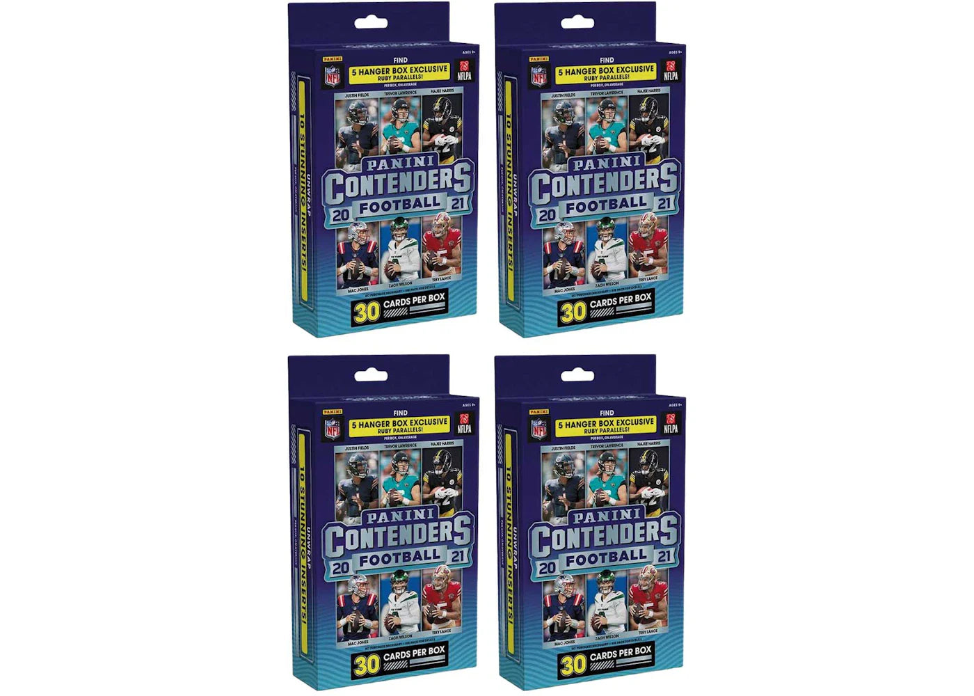 2021 Panini Contenders Football Hanger Box 4x Lot