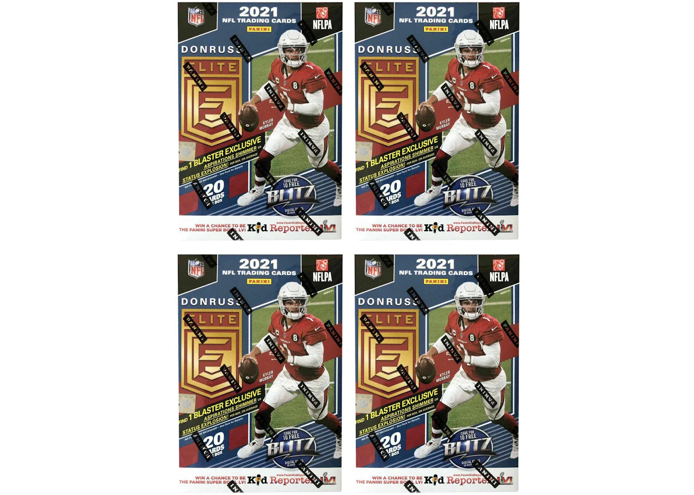2021 Panini Donruss Elite Football Blaster Box 4x Lot