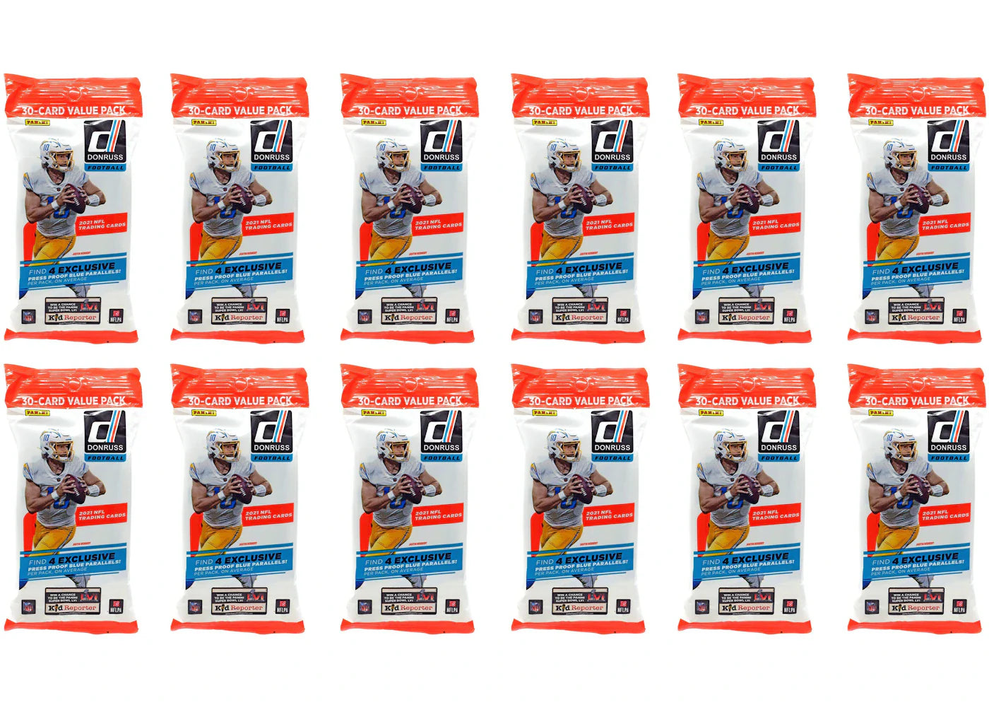 2021 Panini Donruss Football Fat Pack 12x Lot