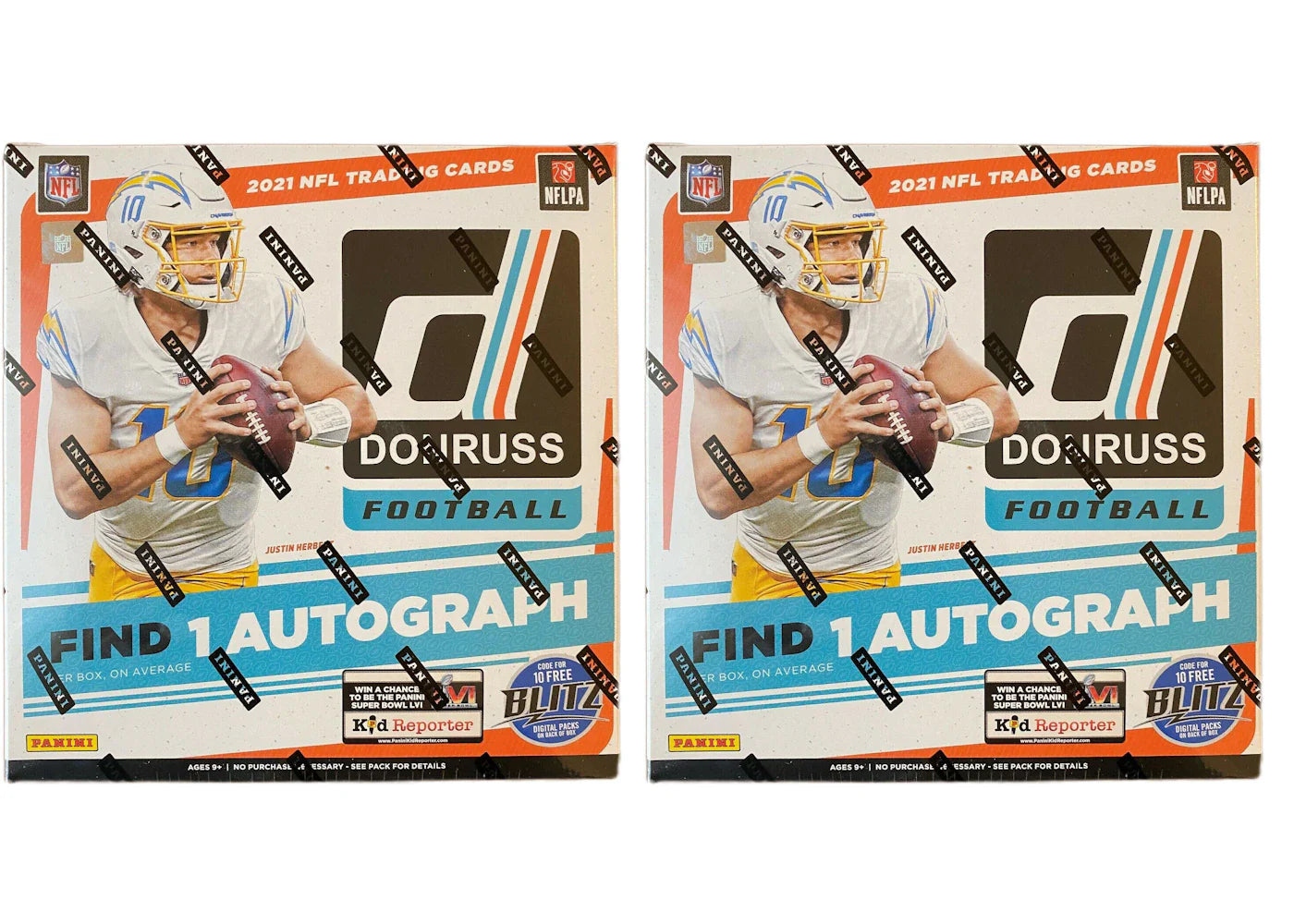 2021 Panini Donruss Football Mega Box (Purple Parallel) (Fanatics Exclusive) 2x Lot