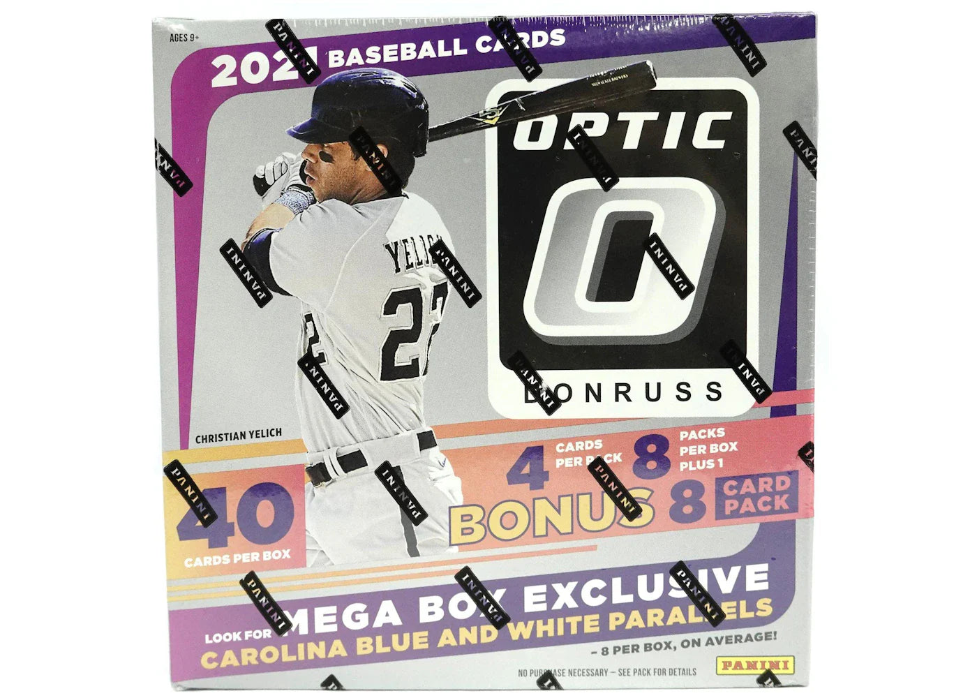 2021 Panini Donruss Optic Baseball Mega Box (Carolina Blue and White Parallels)