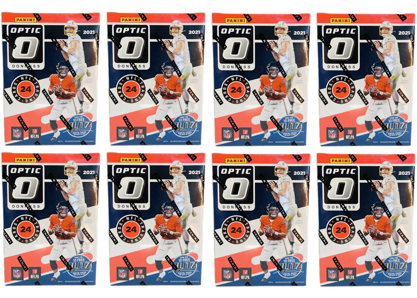 2021 Panini Donruss Optic Football Blaster Box (Pink Parallels) 8x Lot
