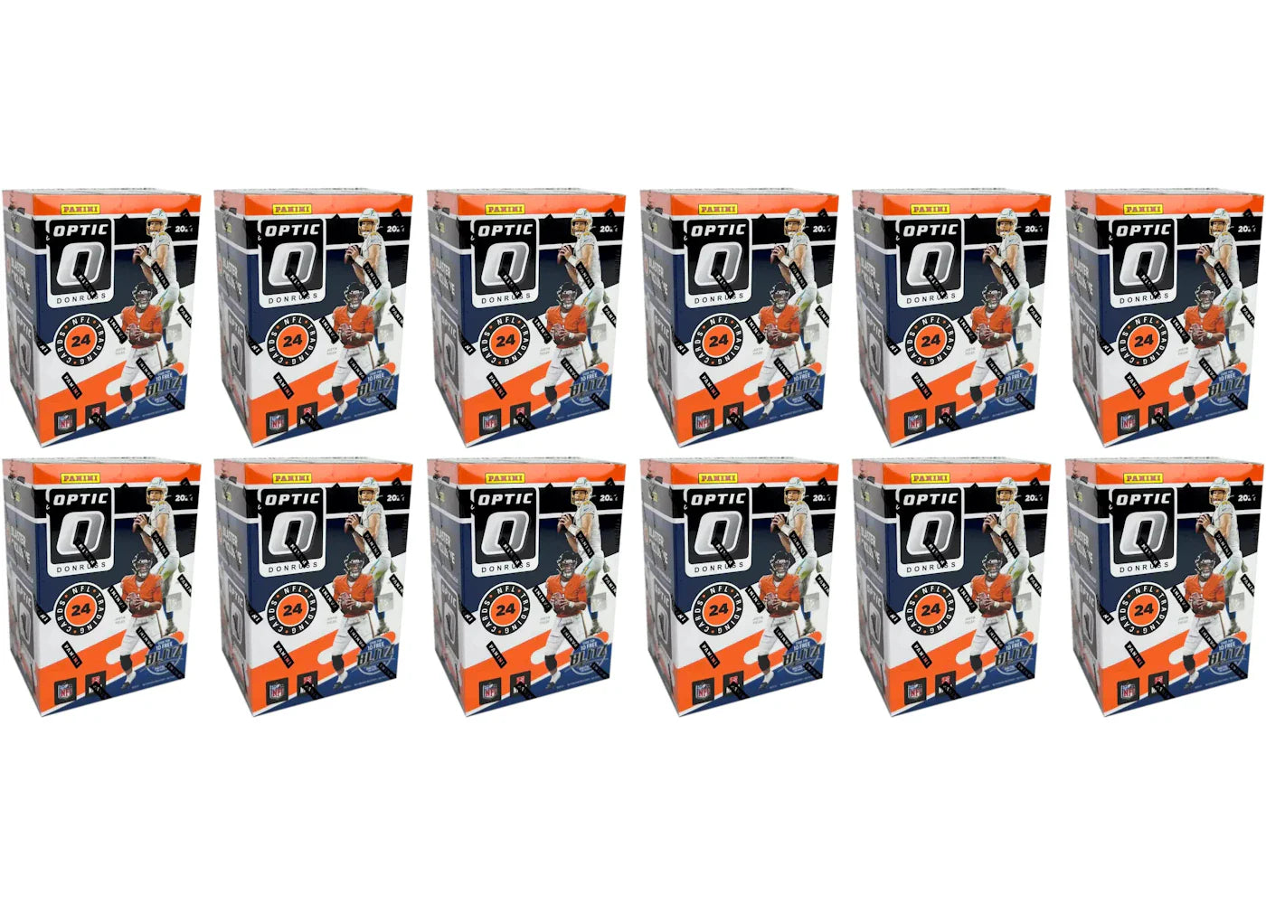 2021 Panini Donruss Optic Football Blaster Box (Purple Shock Parallels) 12x Lot