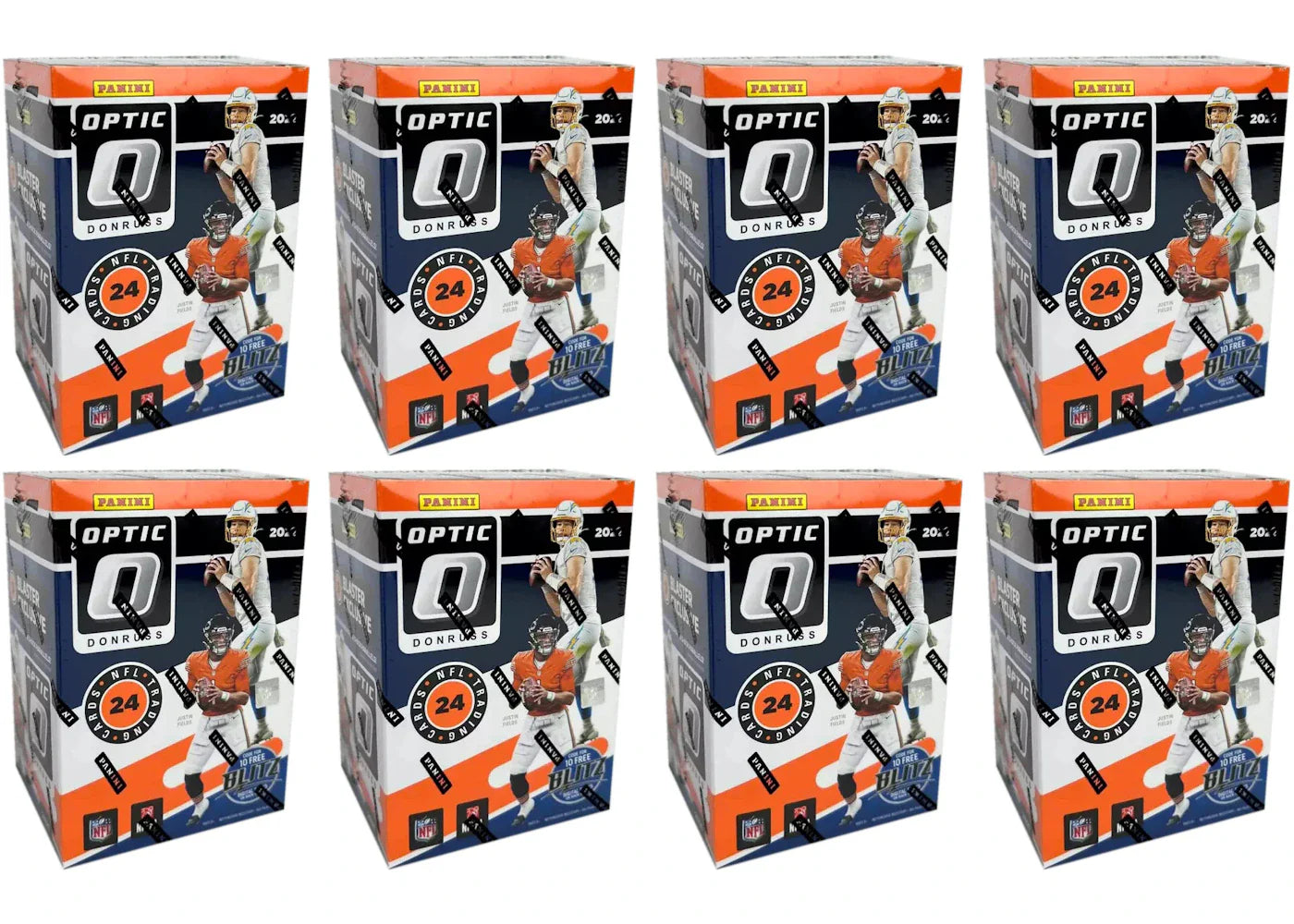 2021 Panini Donruss Optic Football Blaster Box (Purple Shock Parallels) 8x Lot
