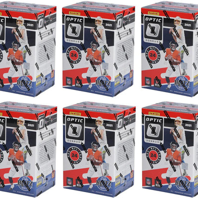 2021 Panini Donruss Optic Football Fanatics Exclusive Blaster Box (Red Hyper Parallels) 6x Lot
