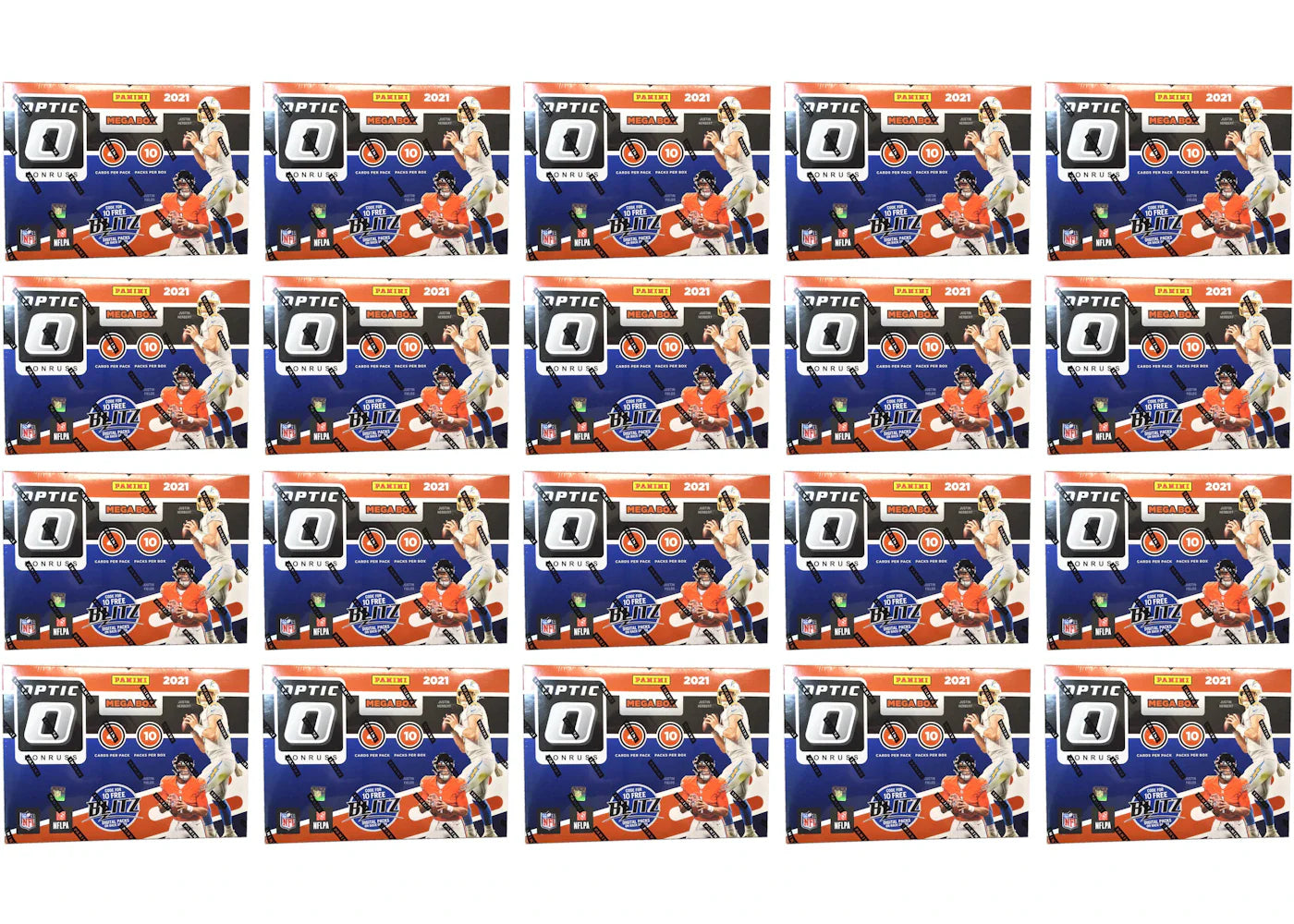 2021 Panini Donruss Optic Football Mega Box (Bronze Parallels) 20x Lot