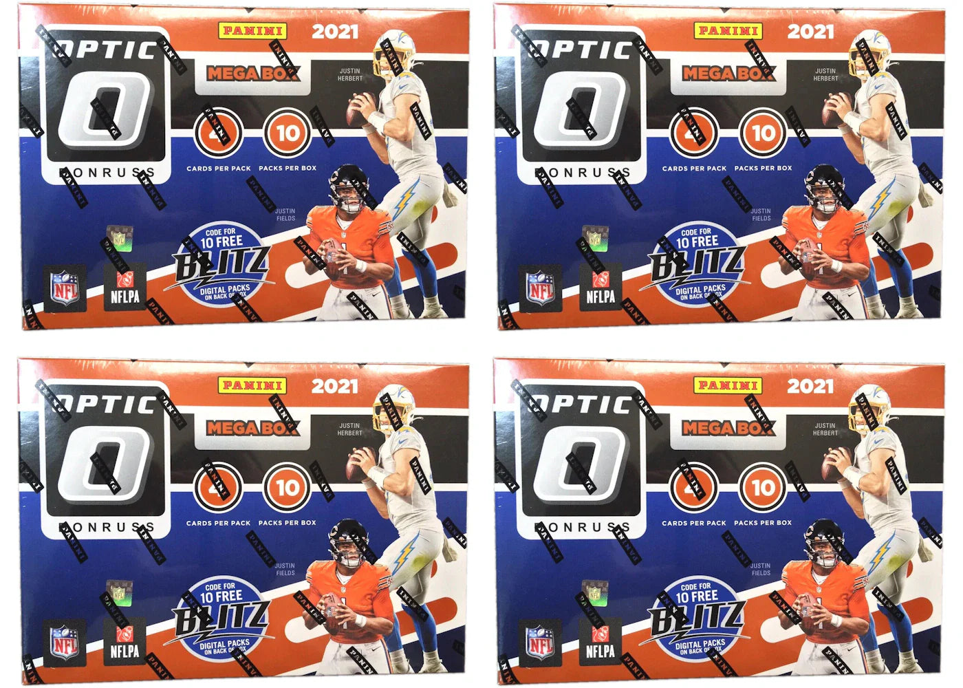 2021 Panini Donruss Optic Football Mega Box (Bronze Parallels) 4x Lot