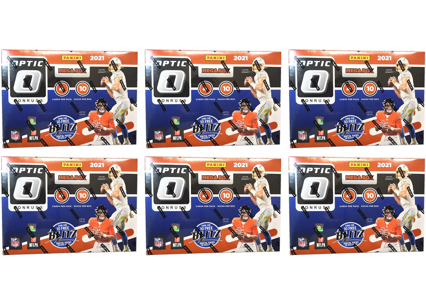 2021 Panini Donruss Optic Football Mega Box (Bronze Parallels) 6x Lot