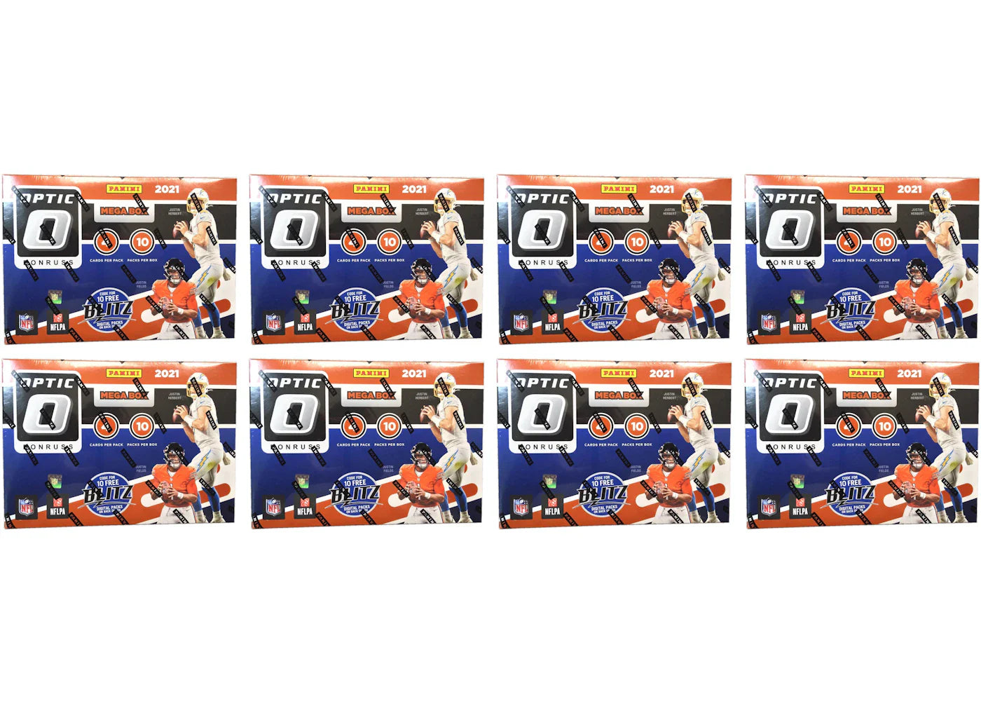 2021 Panini Donruss Optic Football Mega Box (Bronze Parallels) 8x Lot