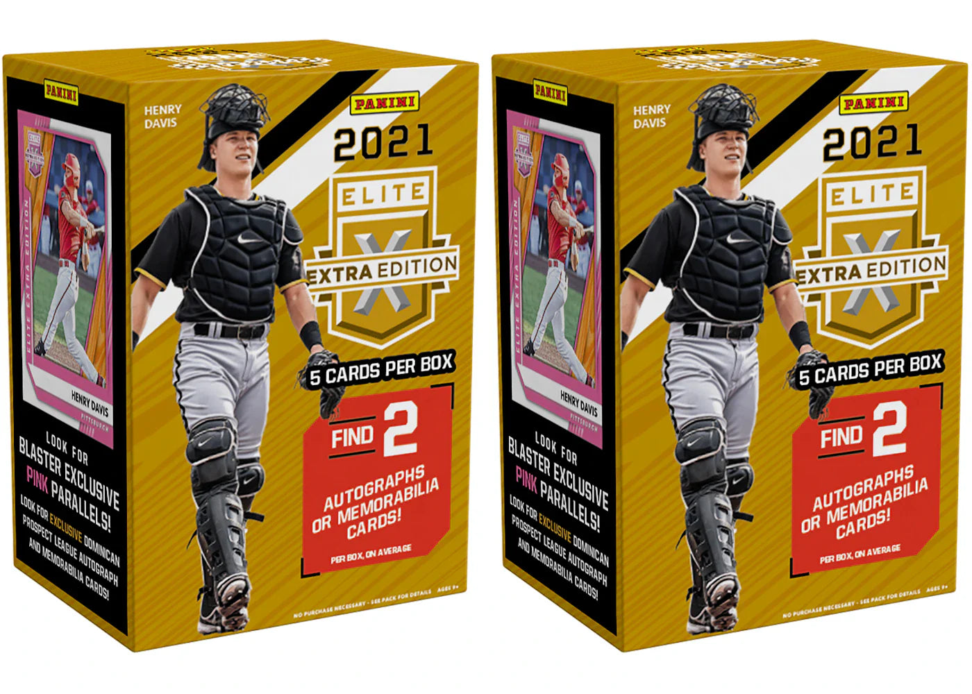 2021 Panini Elite Extra Edition Baseball Blaster Box 2x Lot