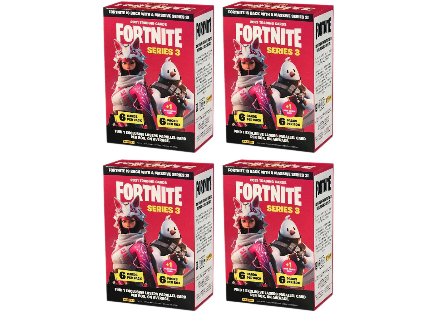 2021 Panini Fortnite Series 3 Blaster Box 4x Lot