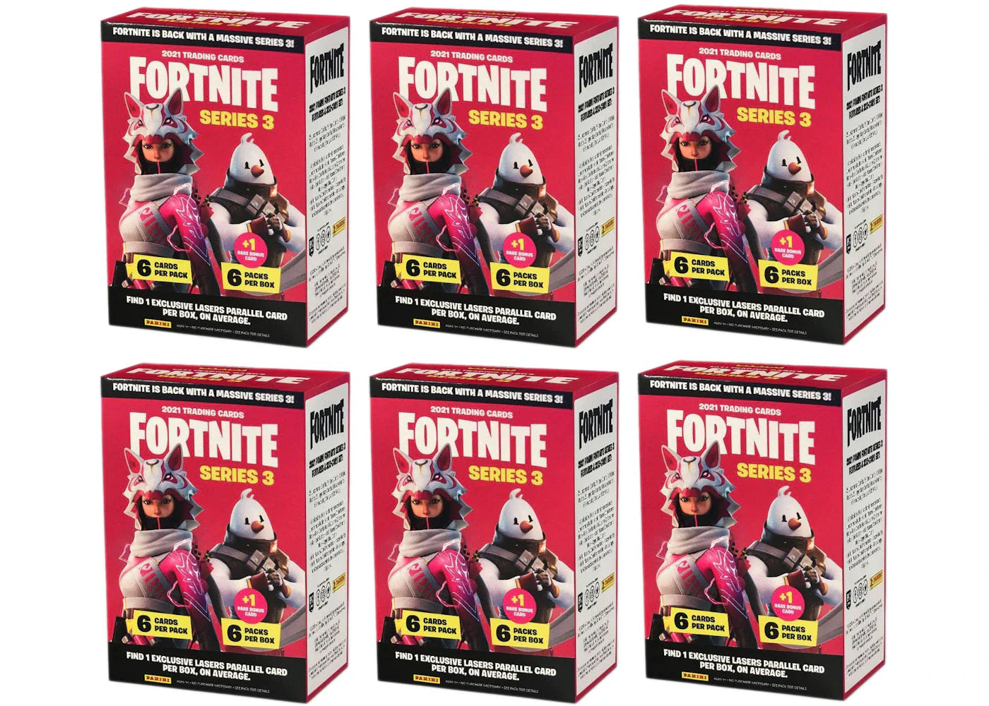 2021 Panini Fortnite Series 3 Blaster Box 6x Lot