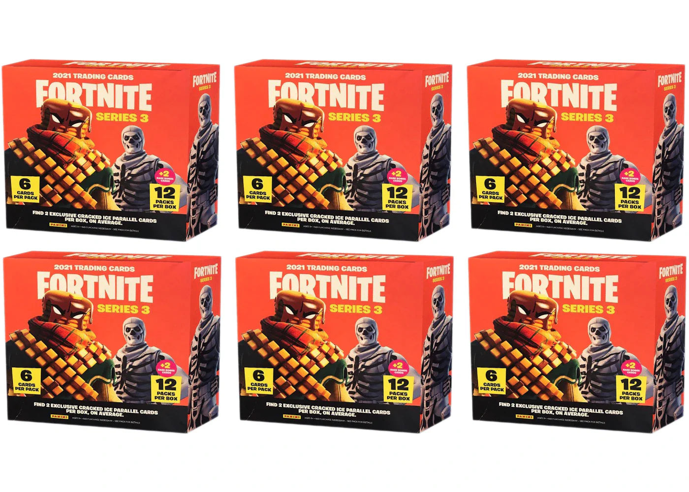 2021 Panini Fortnite Series 3 Mega Box 6x Lot
