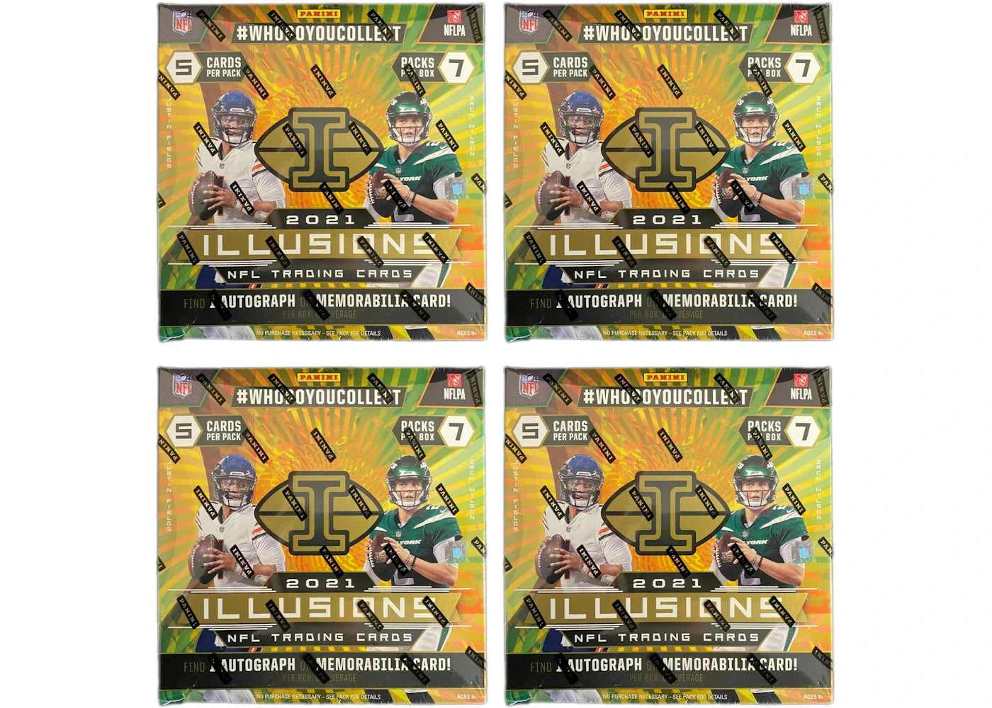 2021 Panini Illusions Football Mega Box 4x Lot