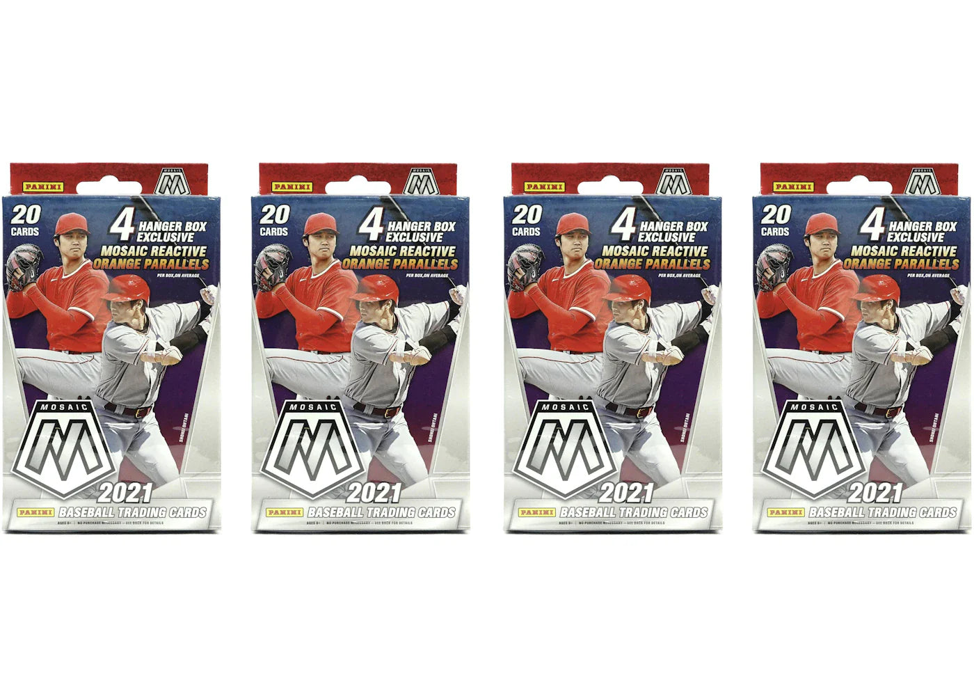 2021 Panini Mosaic Baseball Hanger Box 4x Lot