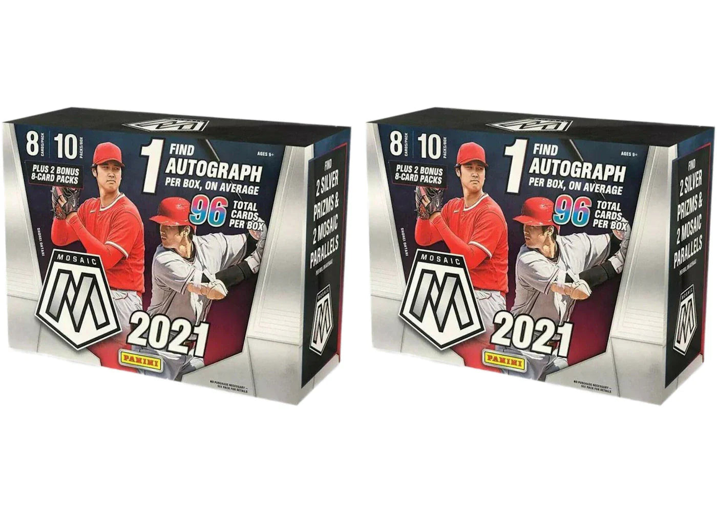 2021 Panini Mosaic Baseball Mega Box (96 ct.) 2x Lot