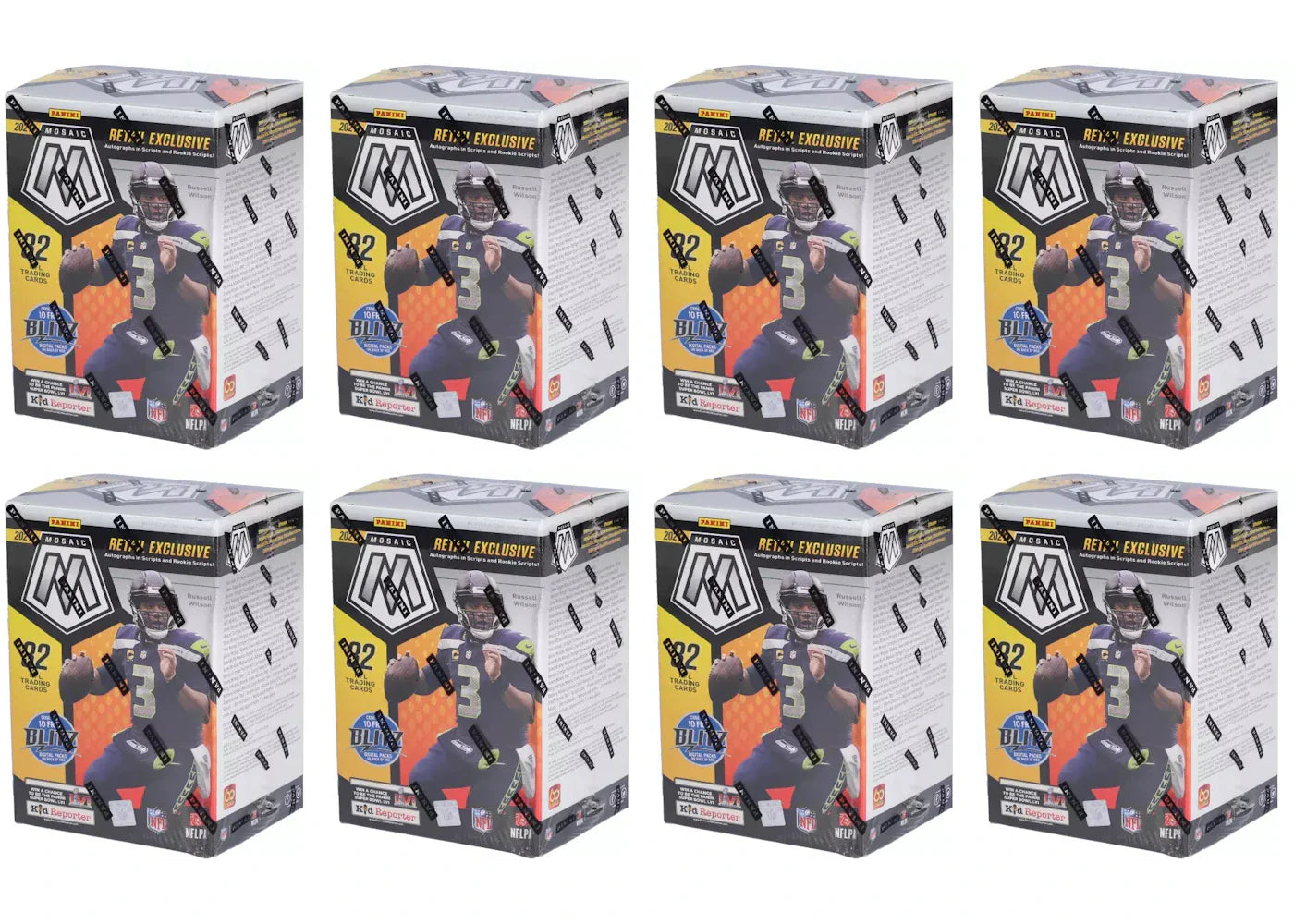 2021 Panini Mosaic Football Fanatics Exclusive Blaster Box 8x Lot