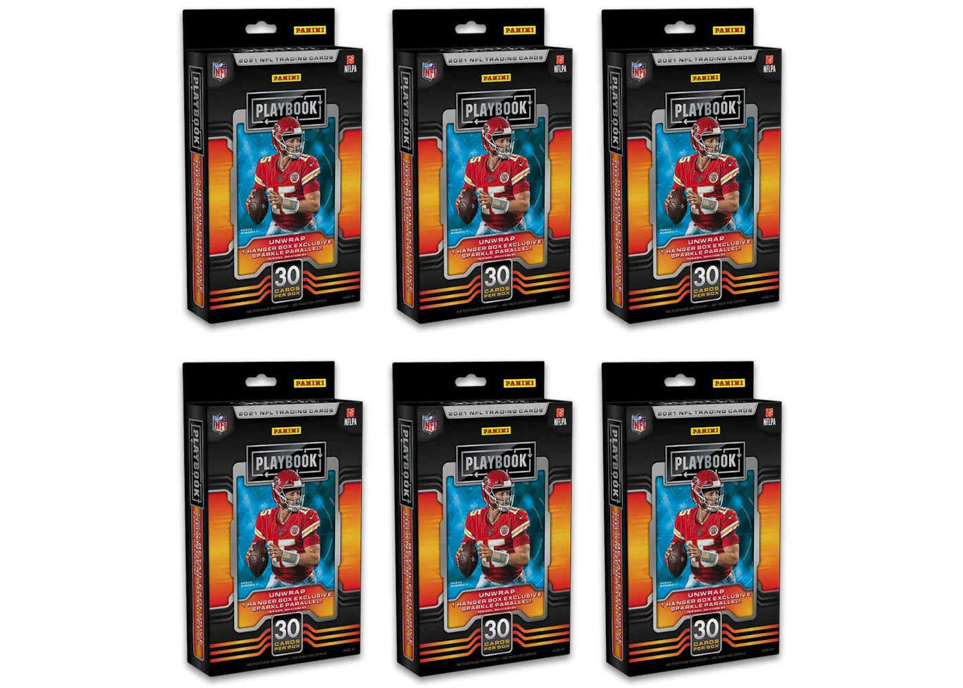 2021 Panini Playbook Football Hanger Box 6x Lot