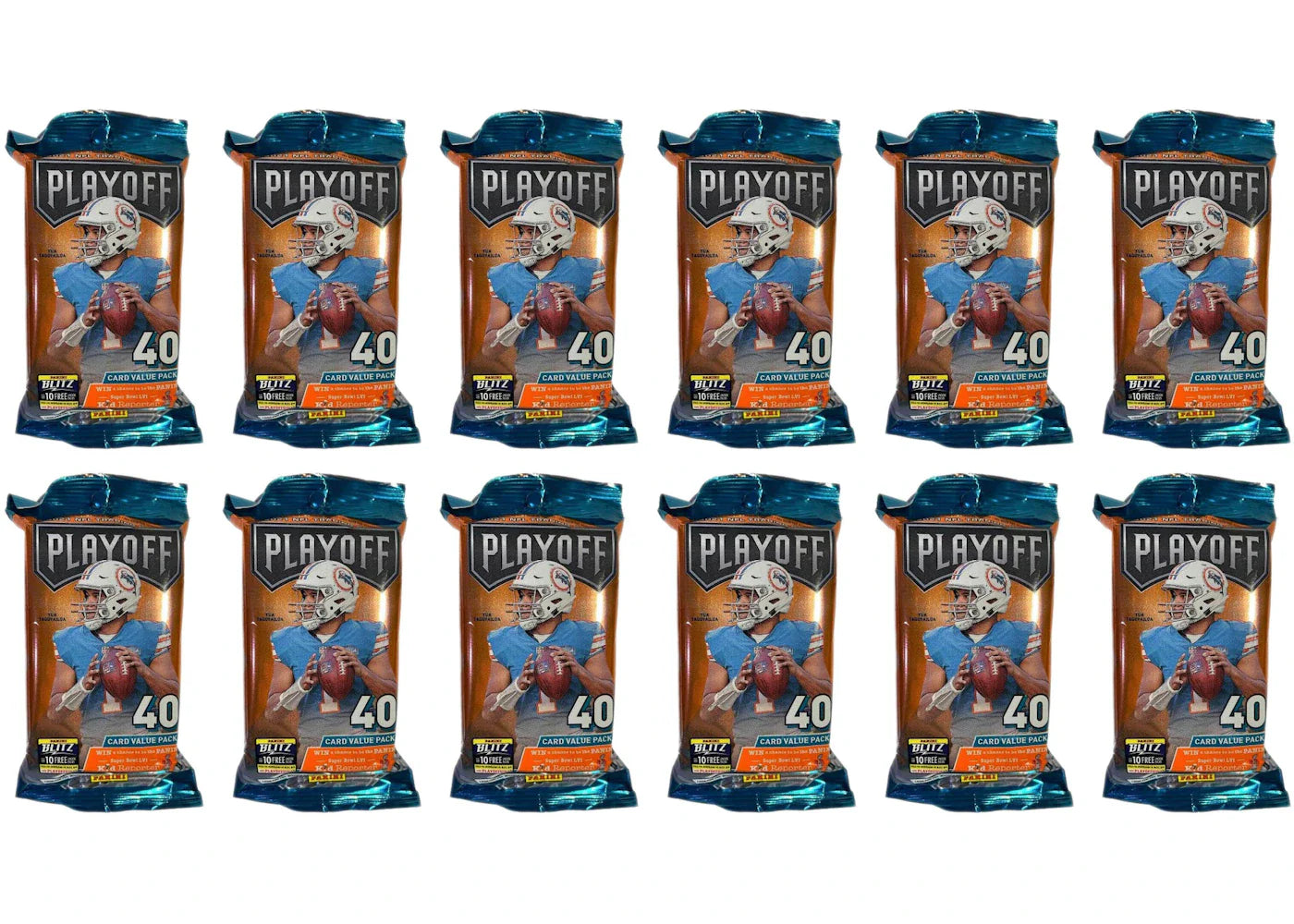 2021 Panini Playoff Football Fat Pack 12x Lot