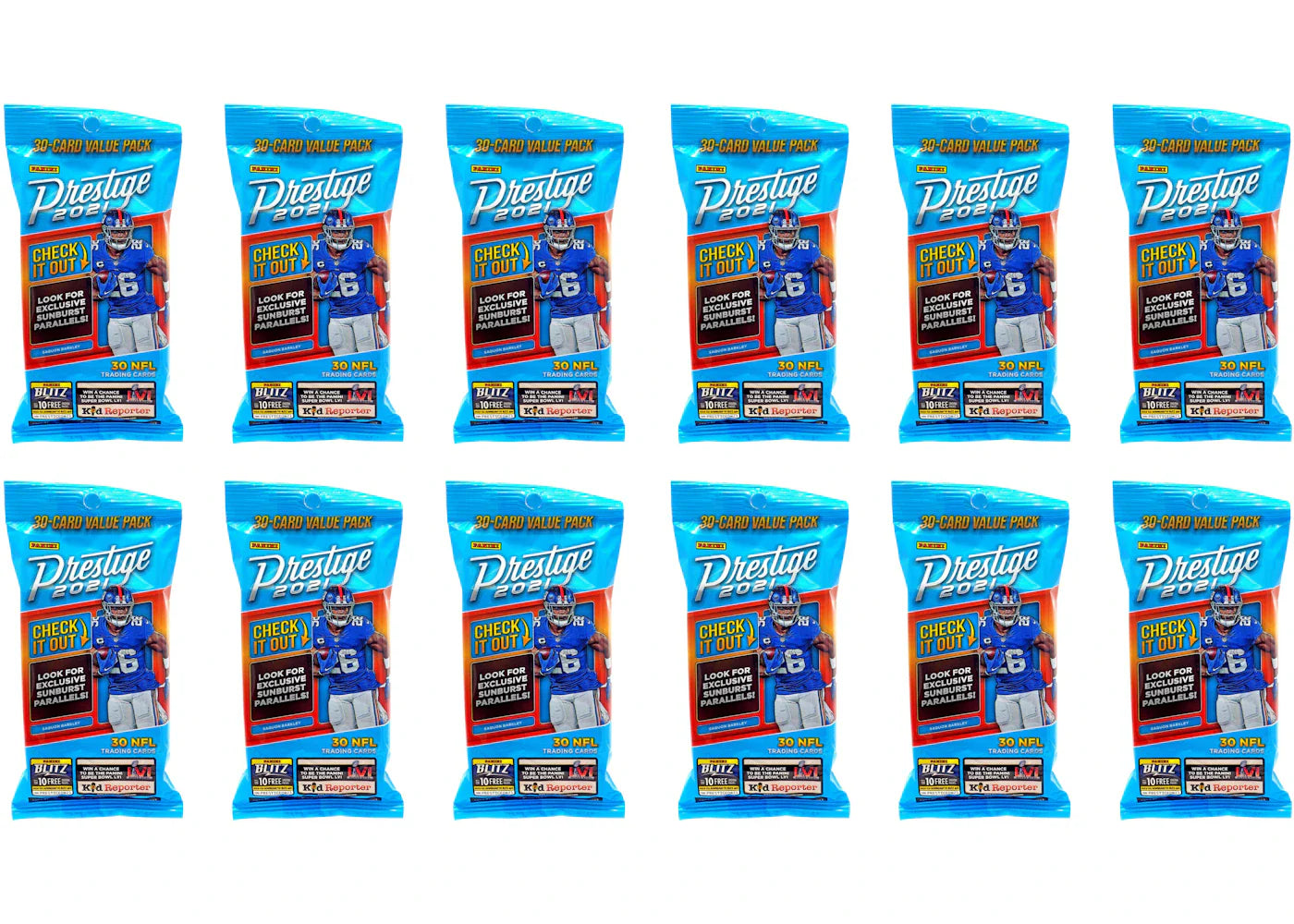2021 Panini Prestige Football Fat Pack 12x Lot