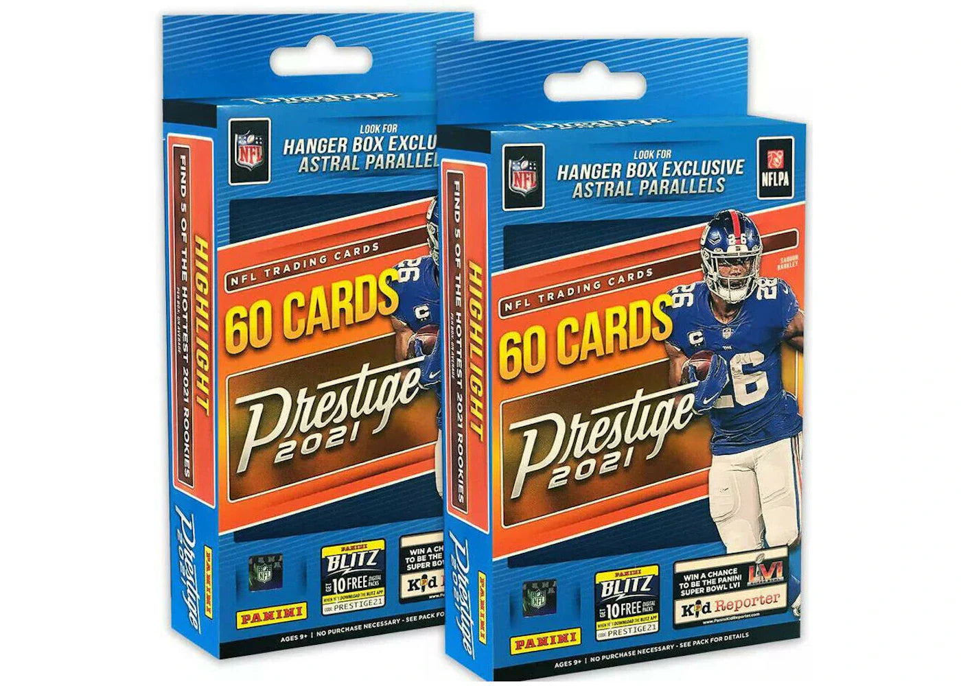 2021 Panini Prestige Football Hanger Box 2x Lot