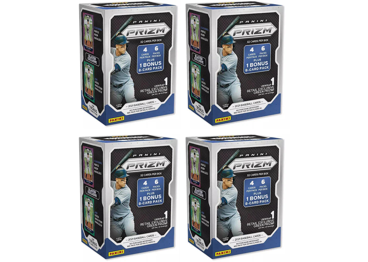 2021 Panini Prizm Baseball Blaster Box 4x Lot