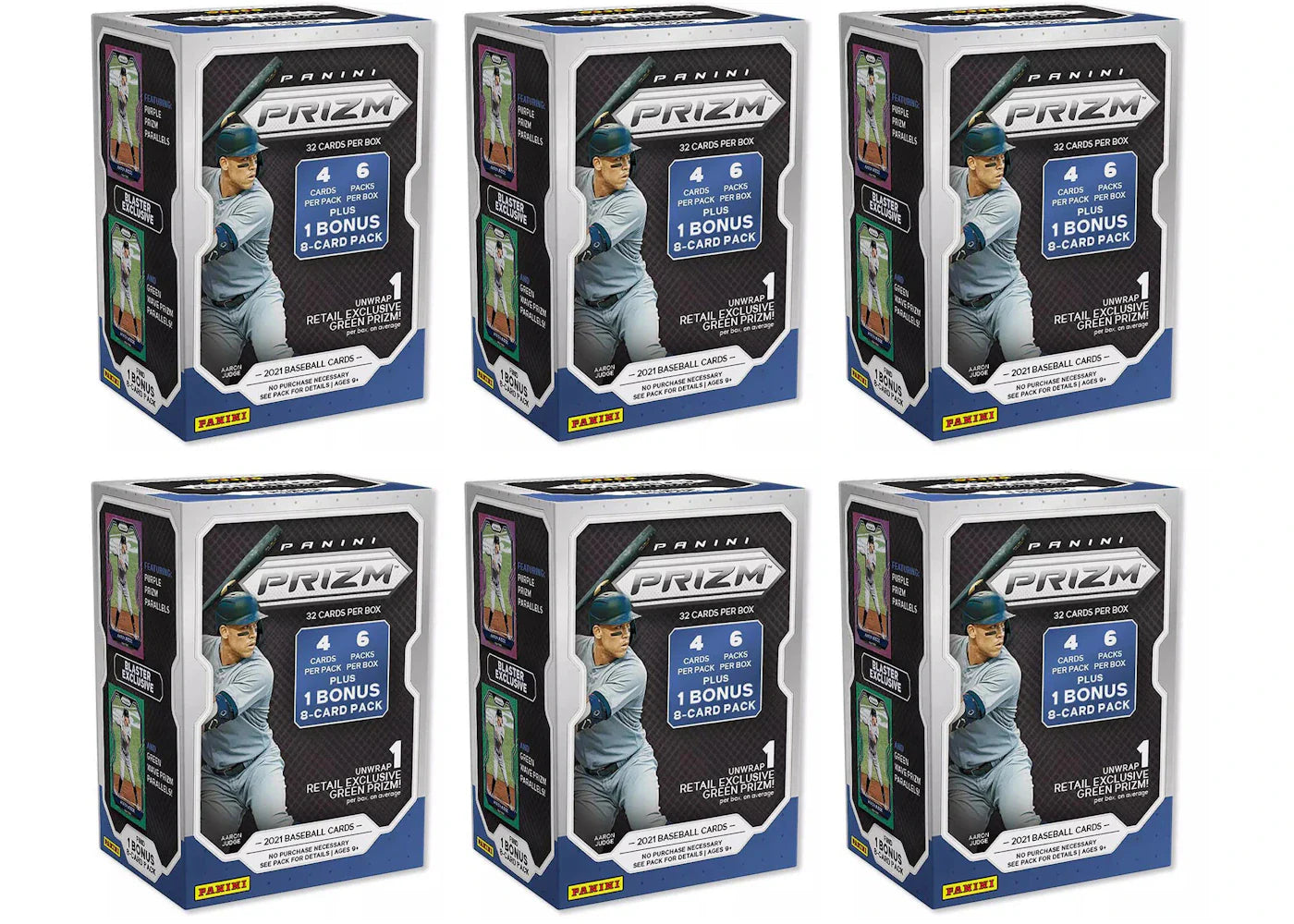 2021 Panini Prizm Baseball Blaster Box 6x Lot