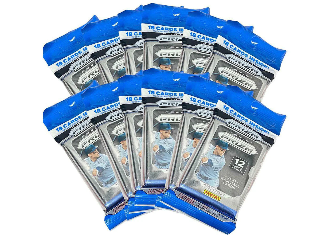 2021 Panini Prizm Baseball Cello Pack 12x lot