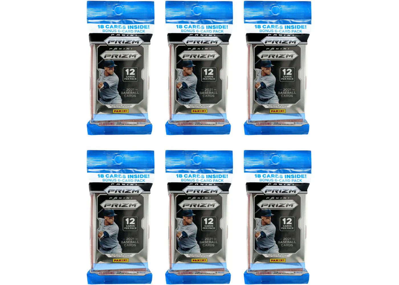 2021 Panini Prizm Baseball Cello Pack 6x lot