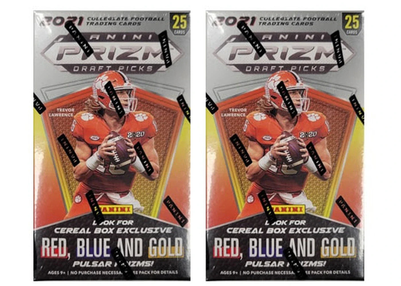 2021 Panini Prizm Draft Picks College Football Cereal Box 2x Lot