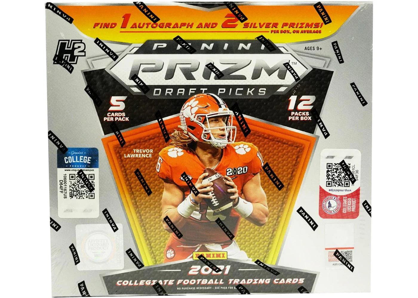 2021 Panini Prizm Draft Picks College Football H2 Hobby Hybrid Box