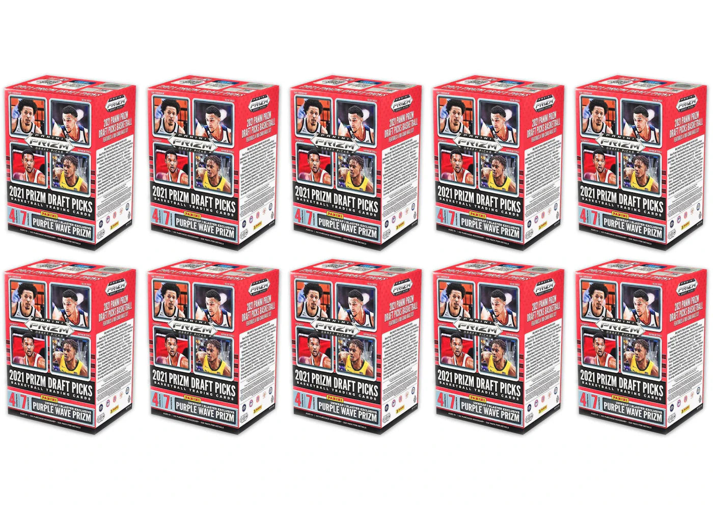 2021 Panini Prizm Draft Picks Collegiate Basketball Blaster Box 10x Lot