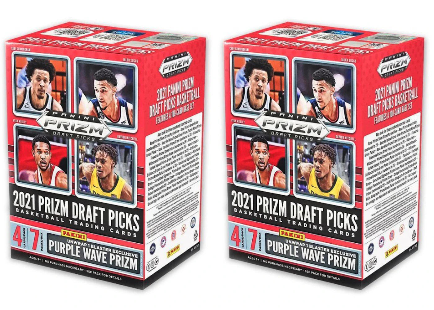 2021 Panini Prizm Draft Picks Collegiate Basketball Blaster Box 2x Lot