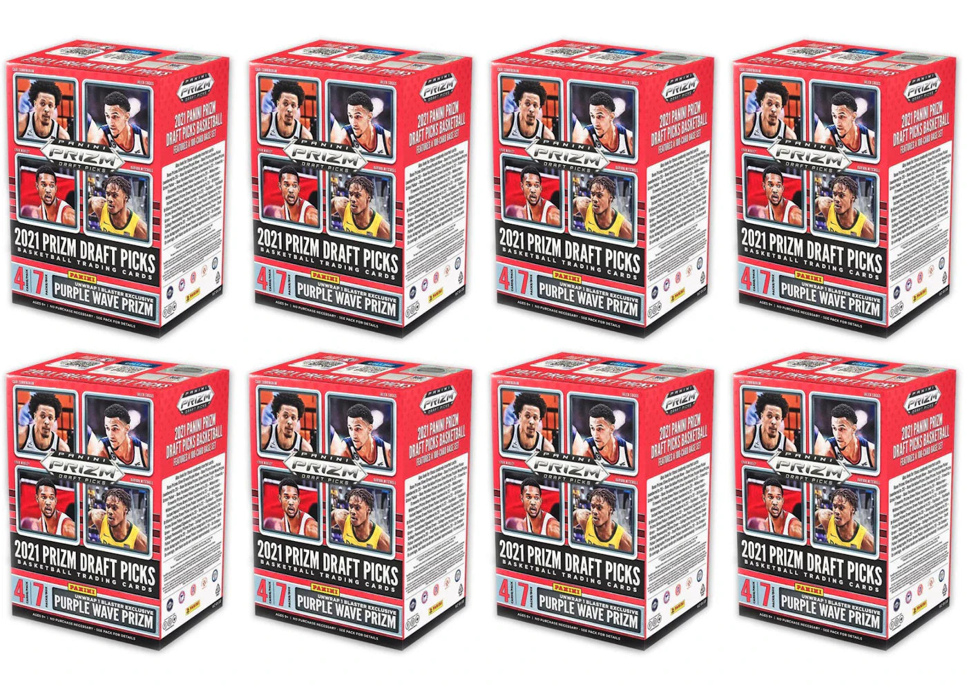 2021 Panini Prizm Draft Picks Collegiate Basketball Blaster Box 8x Lot