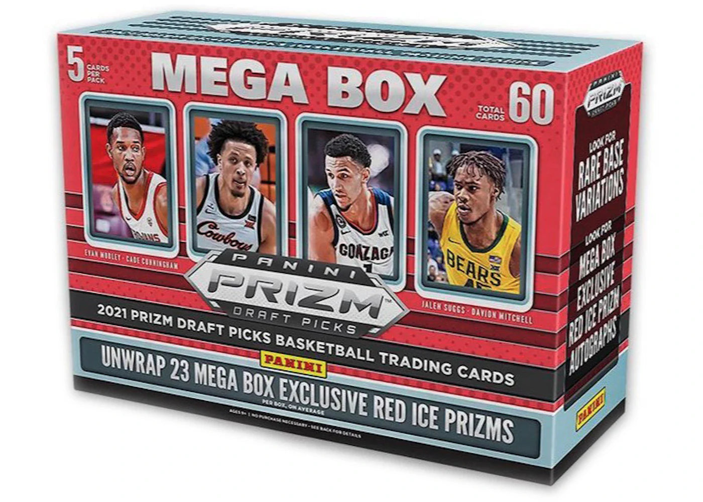 2021 Panini Prizm Draft Picks Collegiate Basketball Mega Box (Red Ice Prizms)