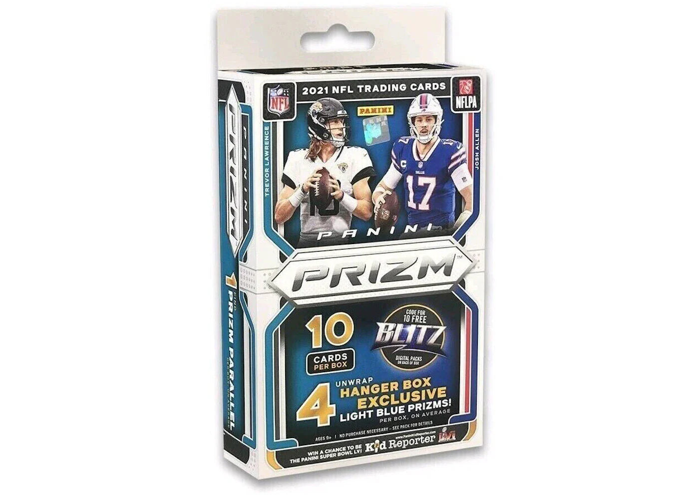 2021 Panini Prizm Football Hanger Box (Light Blue Prizms)