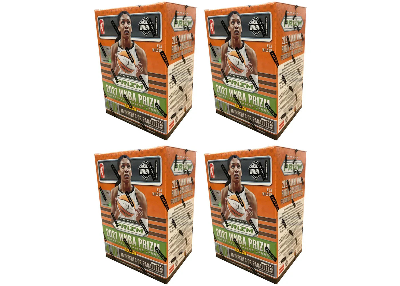 2021 Panini Prizm WNBA Basketball (Fanatics 10-Pack) Blaster Box 4x Lot