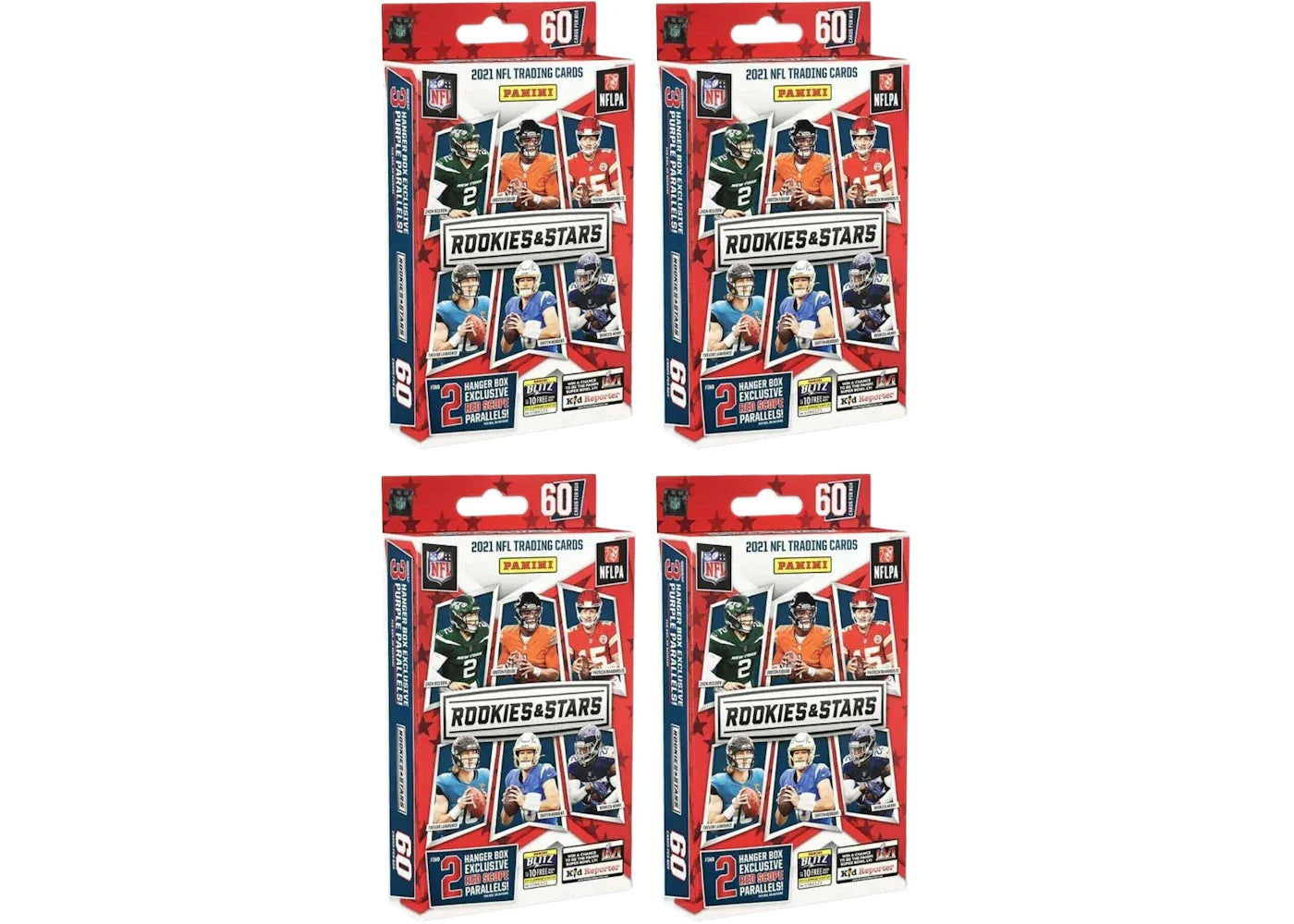 2021 Panini Rookies & Stars Football Hanger Box 4x Lot