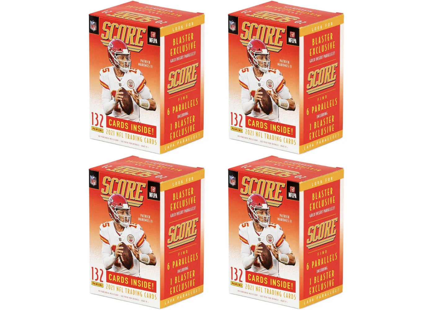 2021 Panini Score Football Blaster Box 4x Lot