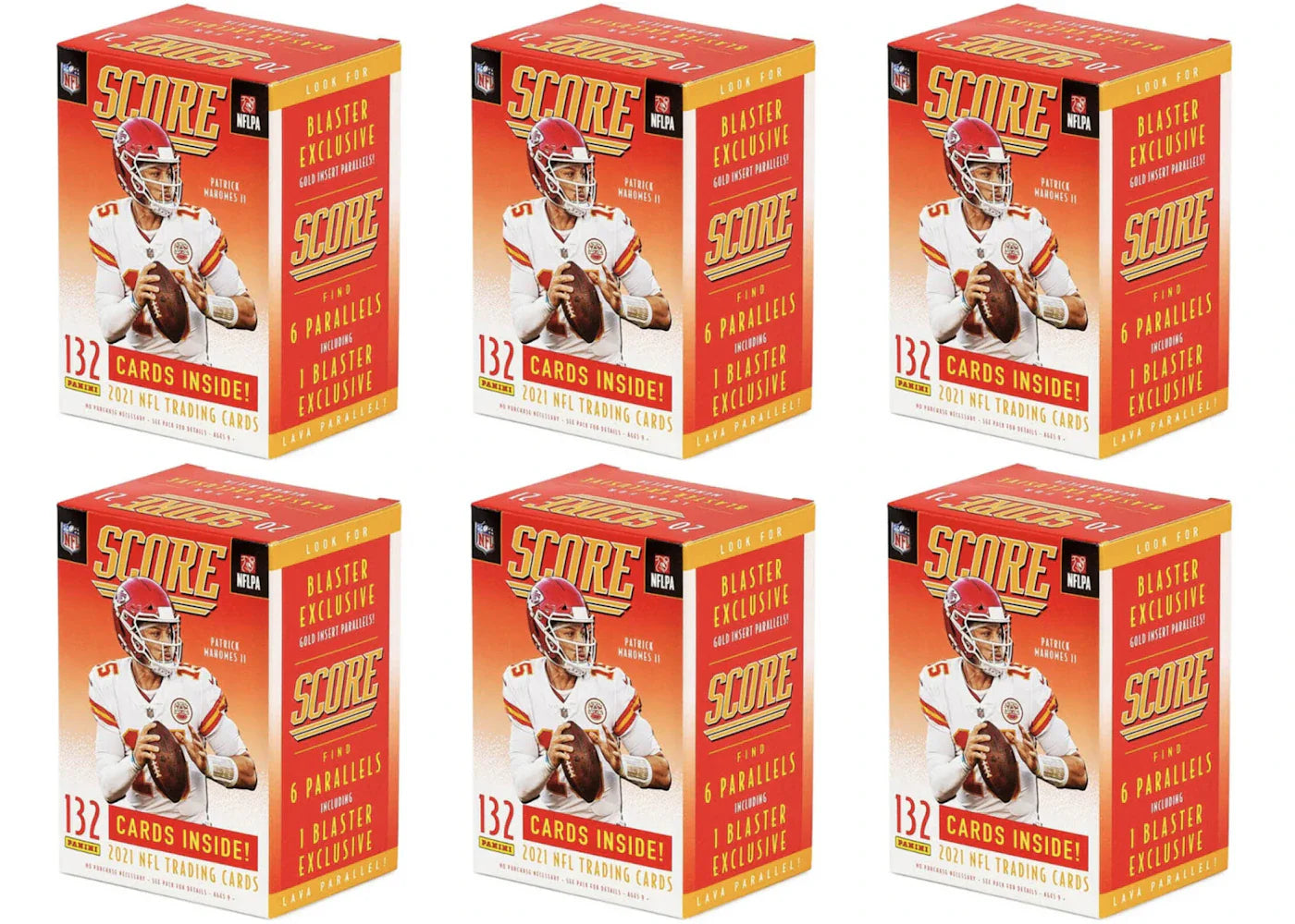 2021 Panini Score Football Blaster Box 6x Lot