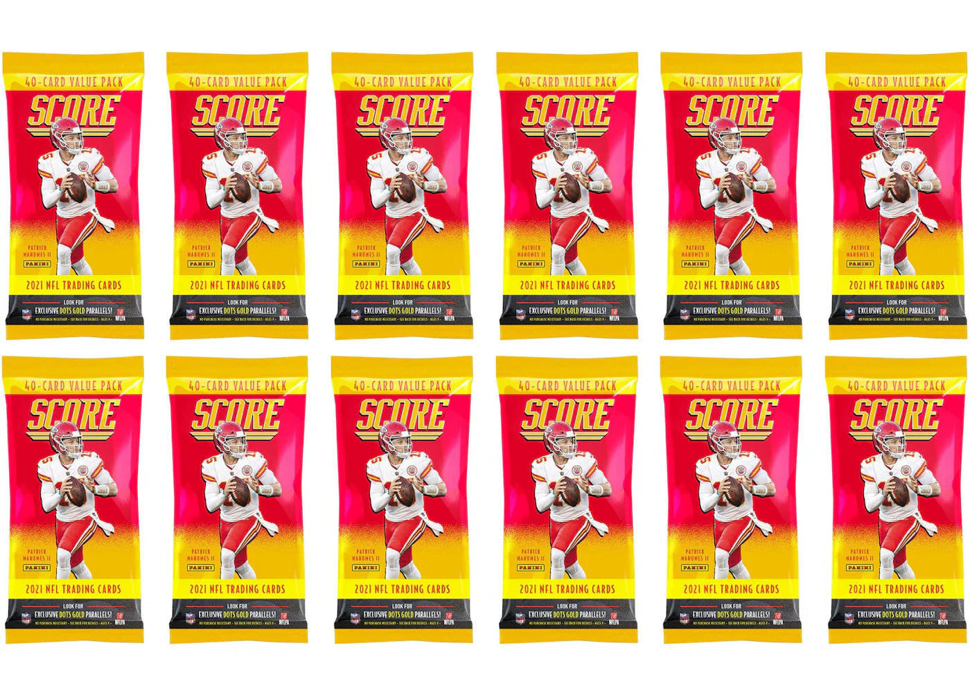 2021 Panini Score Football Fat Pack 12x lot