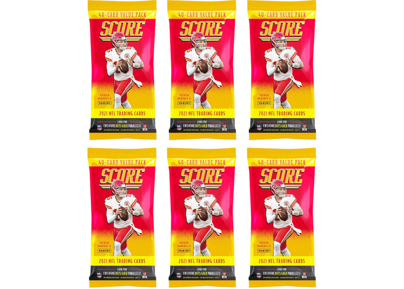 2021 Panini Score Football Fat Pack 6x lot