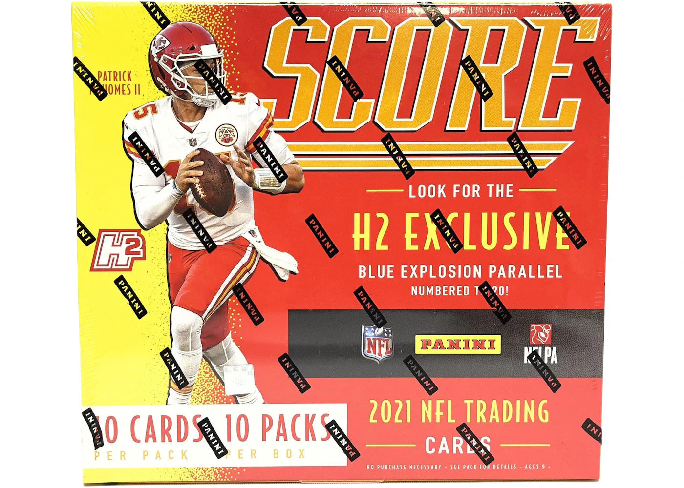2021 Panini Score Football H2 Hobby Hybrid Box