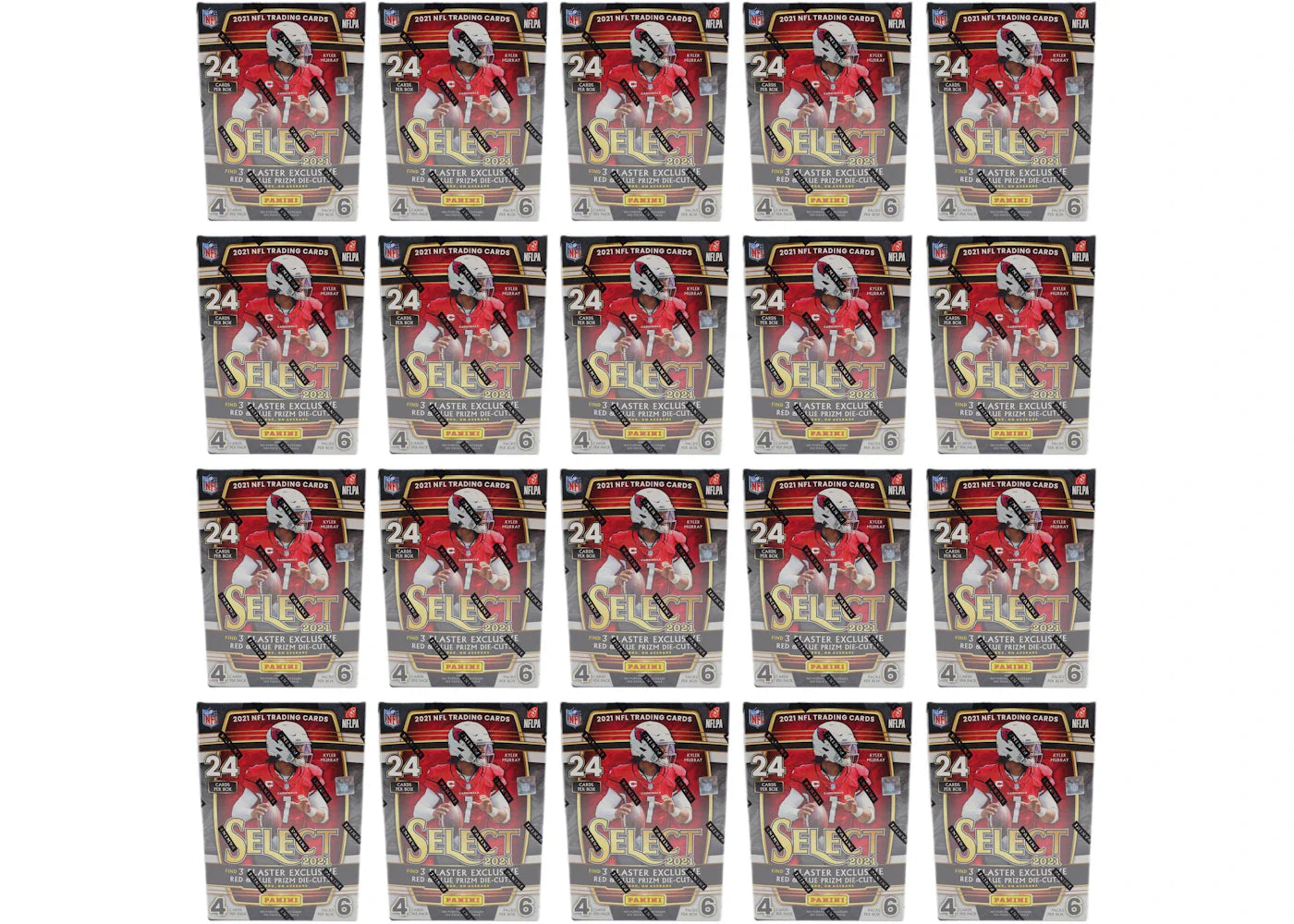 2021 Panini Select Football Blaster Box (Red & Blue Prizm Die-Cuts) 20x Lot